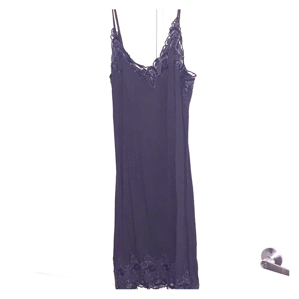Charcoal grey slip dress from American Eagle